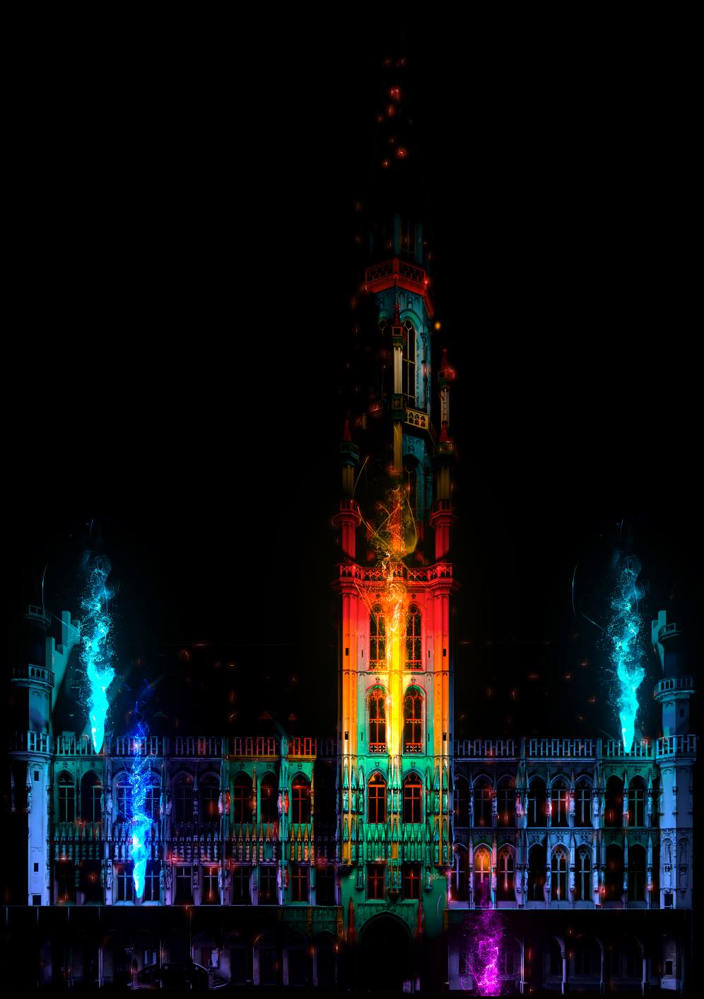 Projection sur clocher &mdash; St&eacute;phane Brogniez